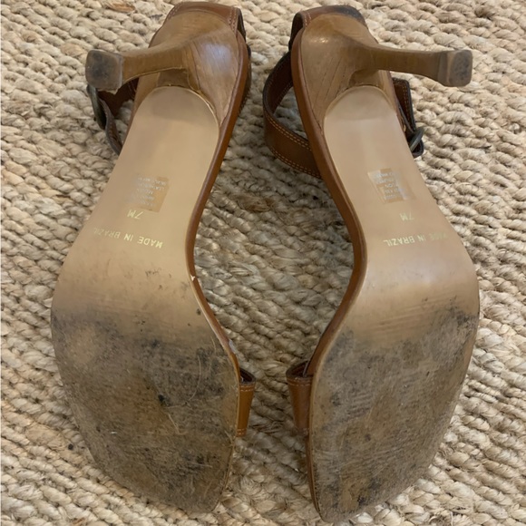 Brown stiletto sandals - size 7 - Picture 5 of 6